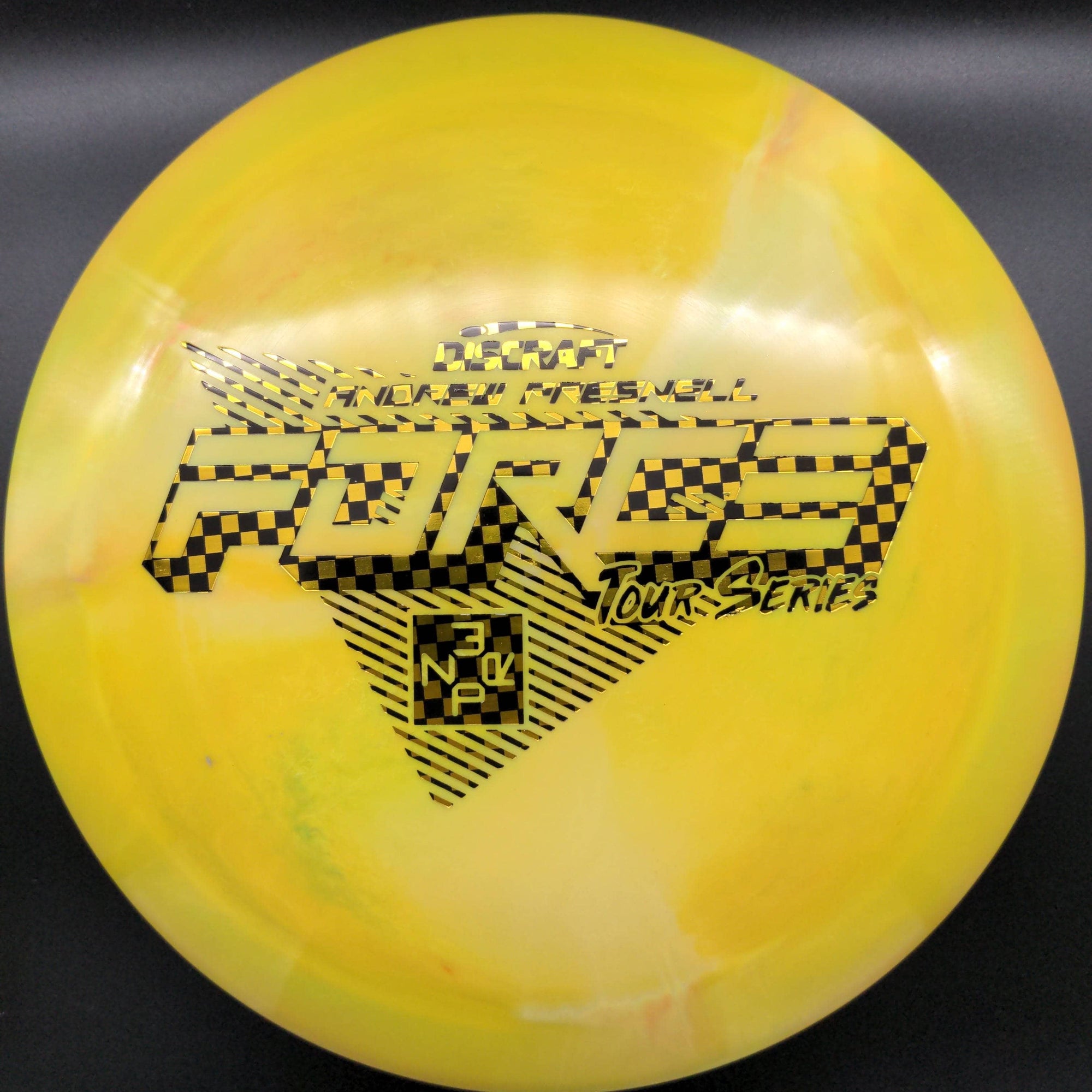 Discraft Distance Driver Orange Ghost Stamp 174g Force, ESP Swirl, Andrew Presnell Tour Series, 2022