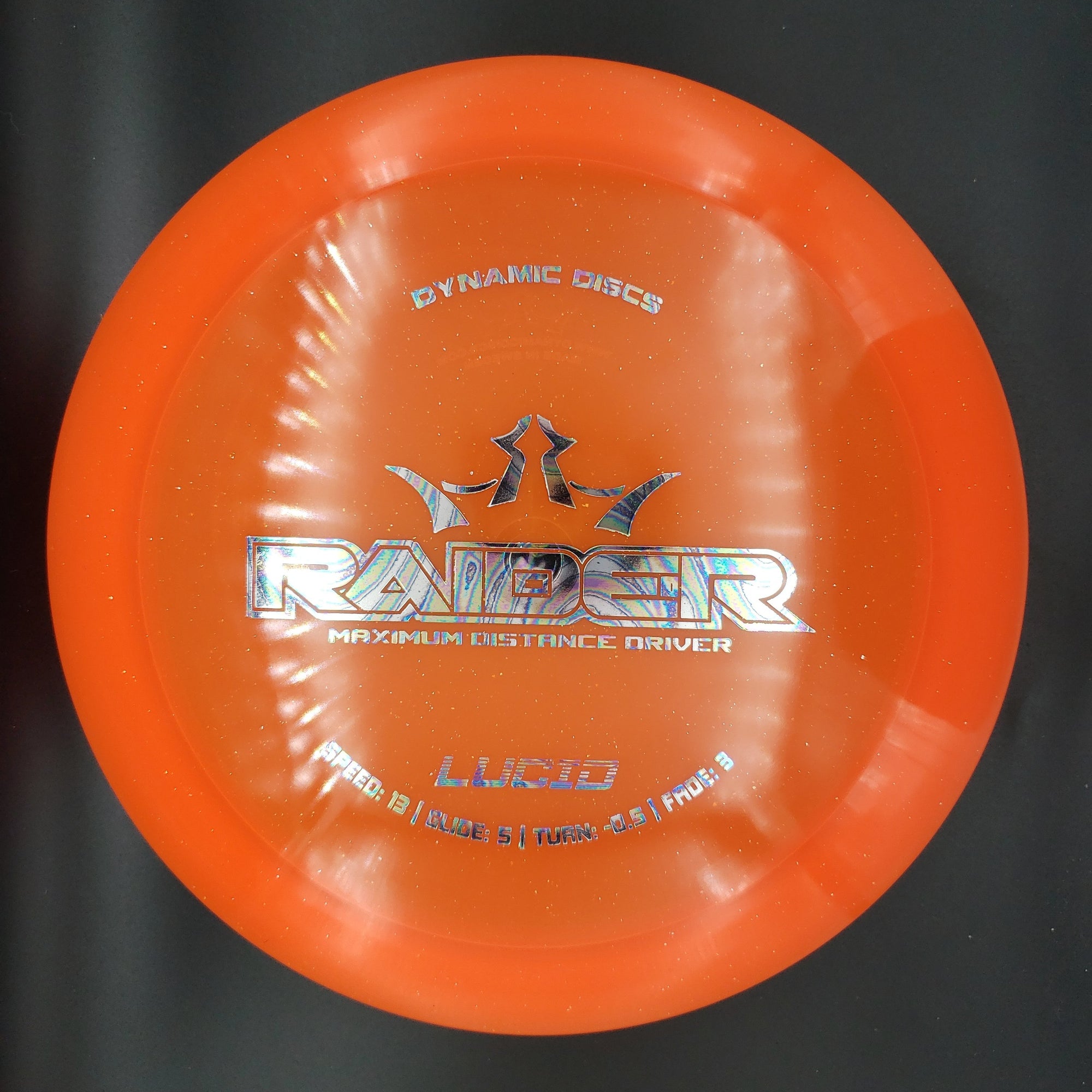 Dynamic Discs Distance Driver Orange Oil Slick Stamp 176g Lucid Raider