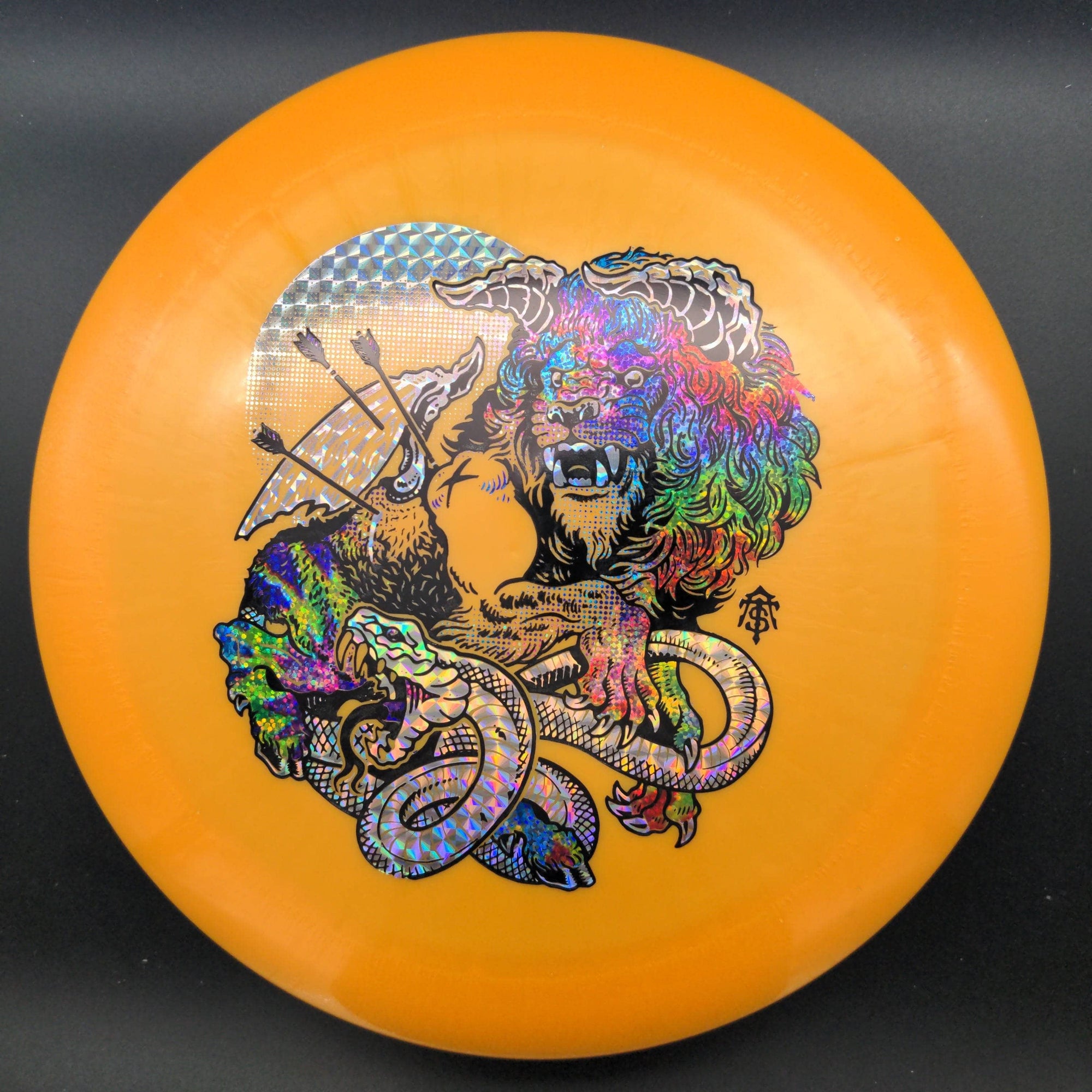 Infinite Discs Distance Driver Orange Partytime/Silver Shimmer 175g Emperor, G-Line, Thought Space Stamp
