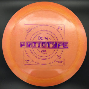 Prodigy Distance Driver Orange Pink Shatter Stamp 174g D2 Pro, 500, Prototype