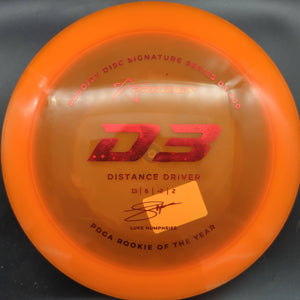 Prodigy Distance Driver Orange Red Star Stamp 174g D3,  400 Plastic, Luke Humphries 2022