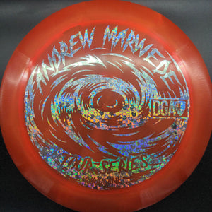 DGA Distance Driver Orange Silver Heart Stamp 174g Hurricane, Swirl, Andrew Marwede Tour Series 2023