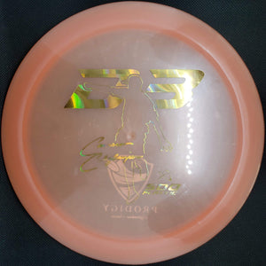 Prodigy Distance Driver Orangecicle Gold Shatter Stamp 174g D3 500 Plastic, Cameron Colglazier, Signature Series
