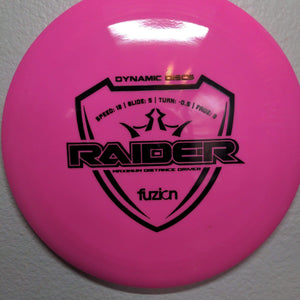 Dynamic Discs Distance Driver Pink Black Stamp 171g Fuzion Raider