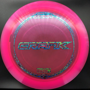 Discraft Distance Driver Pink Blue Heart Foil Stamp 174g Crank, Z Line