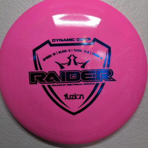 Dynamic Discs Distance Driver Pink Blue Stamp 172g Fuzion Raider