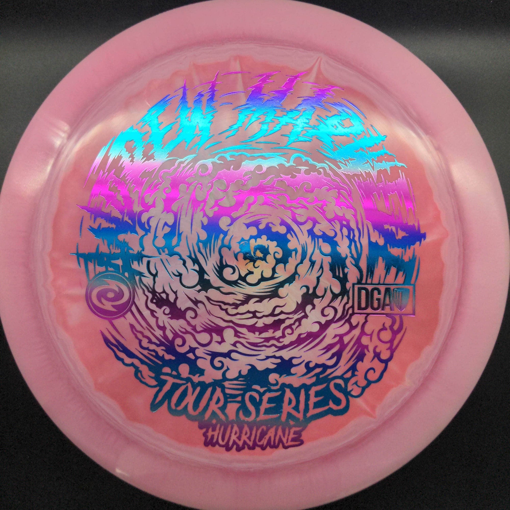 DGA Distance Driver Pink Blue Sunset Stamp 174g Hurricane, Swirl Proline, Andrew Marwede Tour Series