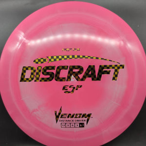 Discraft Distance Driver Pink Checkered Stamp 172g Venom, ESP, First Run