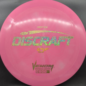 Discraft Distance Driver Pink Gold Glitter Stamp 172g Venom, ESP, First Run