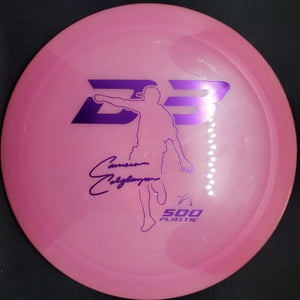 Prodigy Distance Driver Pink Purple Stamp 173g D3 500 Plastic, Cameron Colglazier, Signature Series