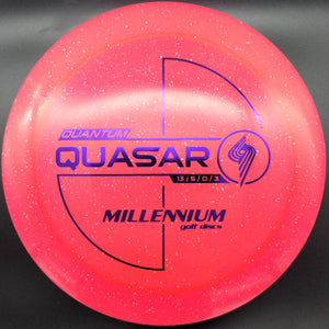 Millennium Discs Distance Driver Pink Purple Stamp 175g (1.4) Quasar, Quantum Plastic
