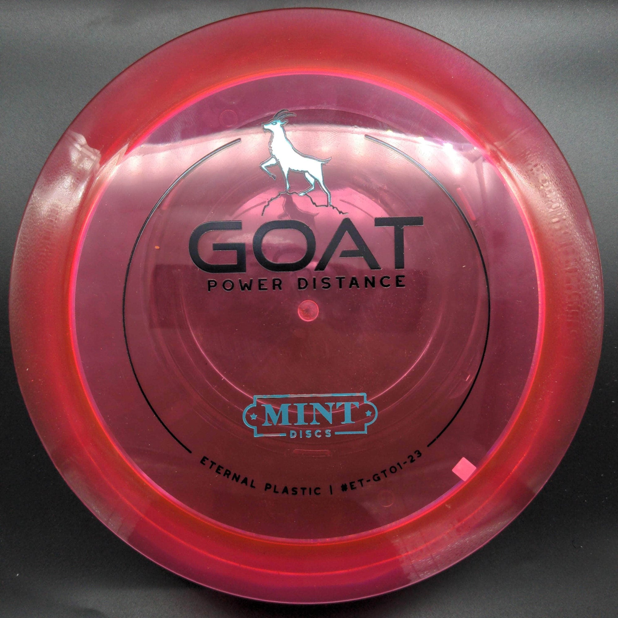 Mint Discs Distance Driver Pink/Red Black Blue Stamp 174g Goat - Eternal Plastic