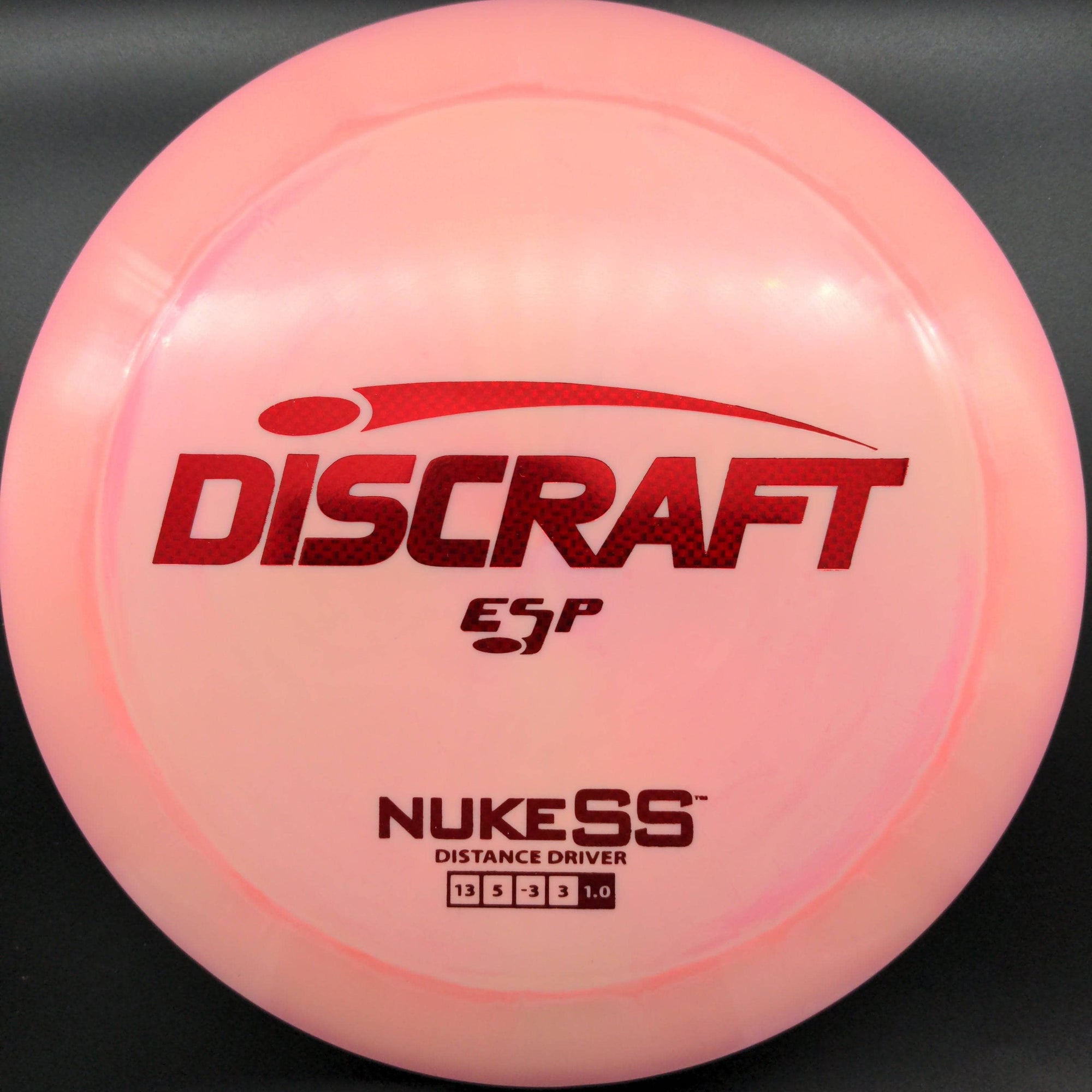Discraft Distance Driver Pink Red Grid Stamp 174g #1 Nuke SS, ESP