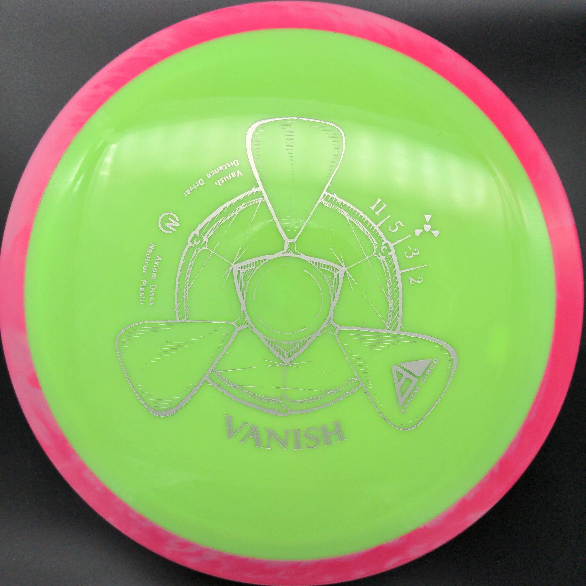 MVP Distance Driver Pink Rim Green Plate 173g Neutron Vanish