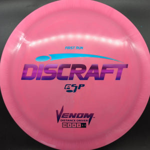 Discraft Distance Driver Pink Sunrise Stamp Green/Pink 174g Venom, ESP, First Run