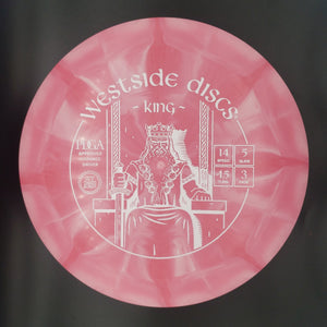 Westside Discs Distance Driver Pink White Stamp 173g 4 King, Origio Burst Plastic