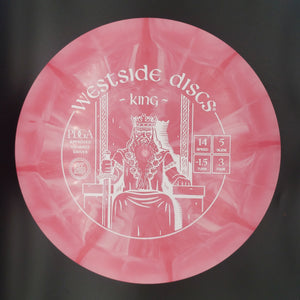 Westside Discs Distance Driver Pink White Stamp 173g 8 King, Origio Burst Plastic