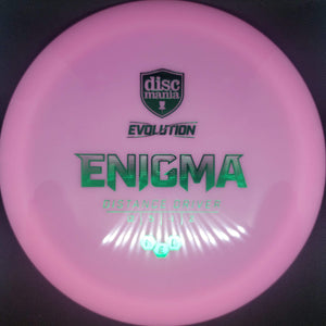 Discmania Distance Driver Pink With Green Foil Stamp 175g Discmania Neo Enigma