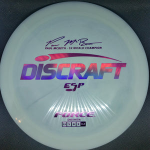 Discraft Distance Driver Purple/Blue/Pink Holographic Foil Stamp 172g ESP Force