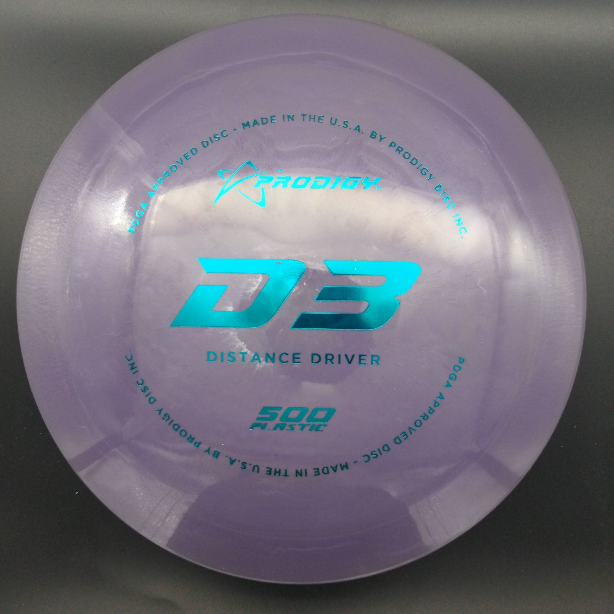 Prodigy Distance Driver Purple Blue Stamp 174g D3, 500 Plastic