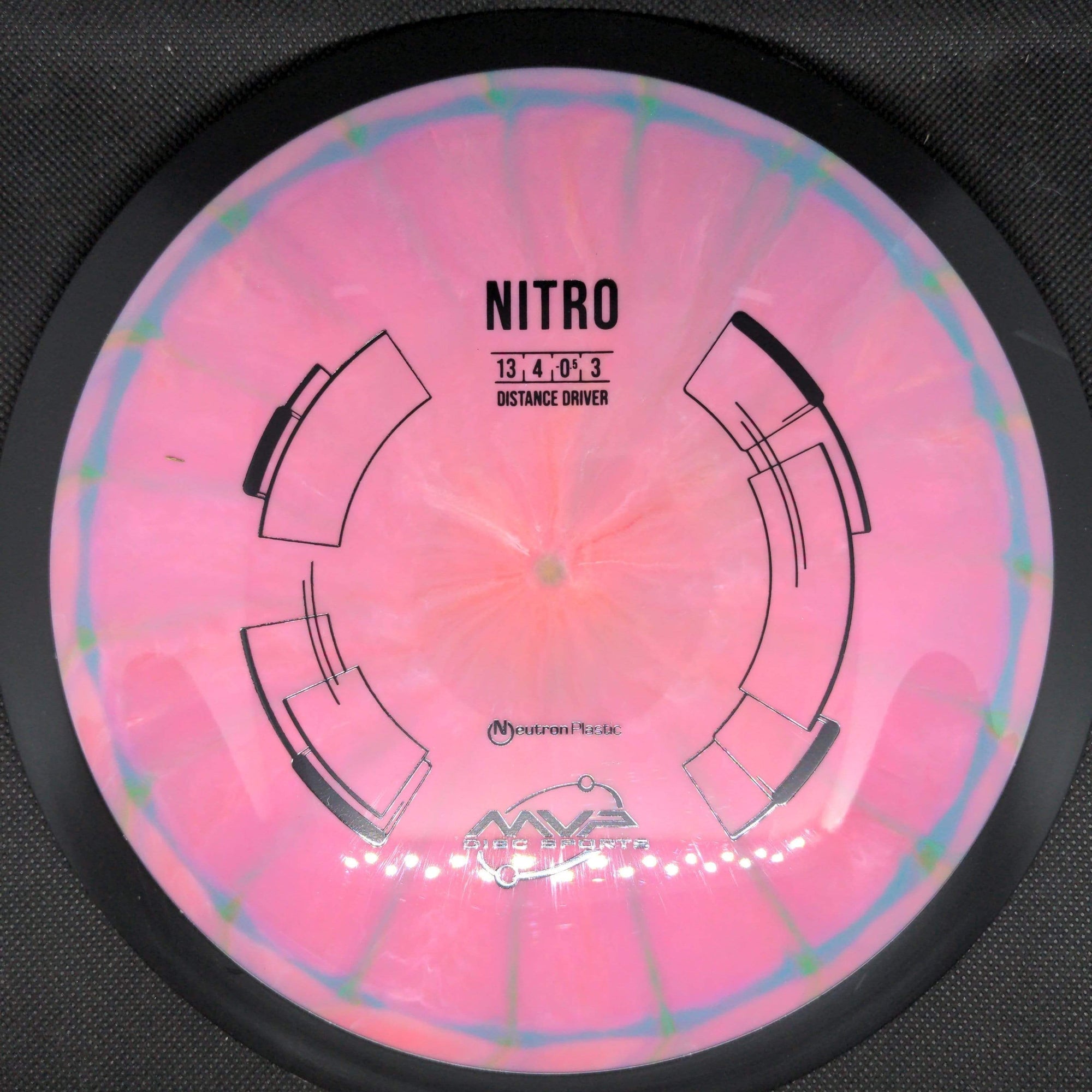 MVP Distance Driver Purple/Green Black Rim 166g Neutron Nitro
