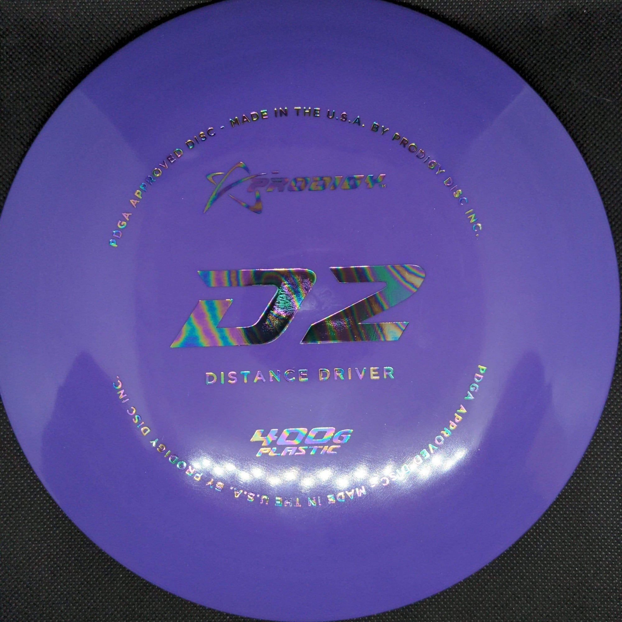 Prodigy Distance Driver Purple Oil Slick Stamp 172g D2 - 400G Plastic