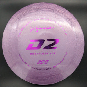 Prodigy Distance Driver Purple Pink Stamp 173g D2 -  500 Plastic