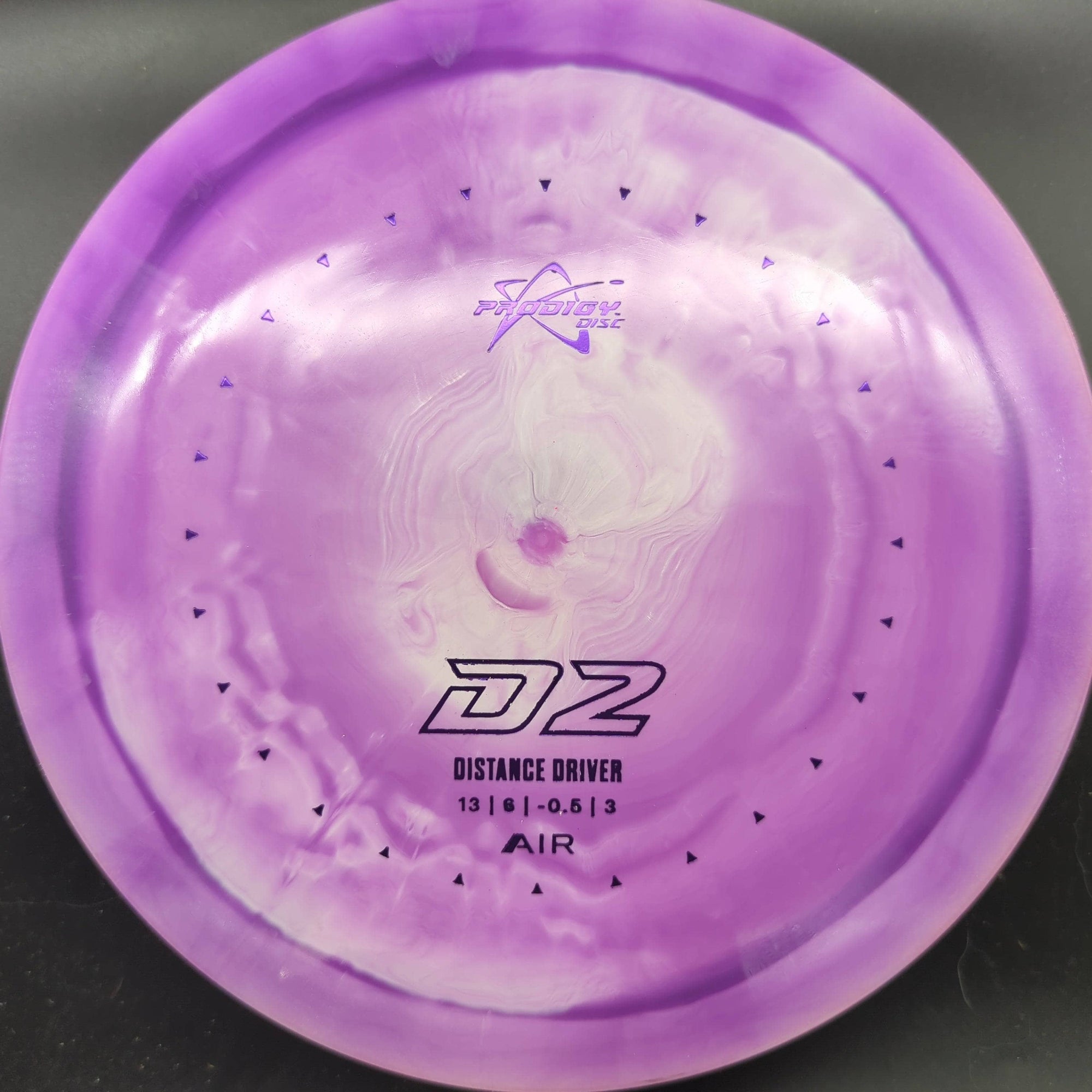 Prodigy Distance Driver Purple Purple Stamp 160g D2 - AIR Spectrum Plastic