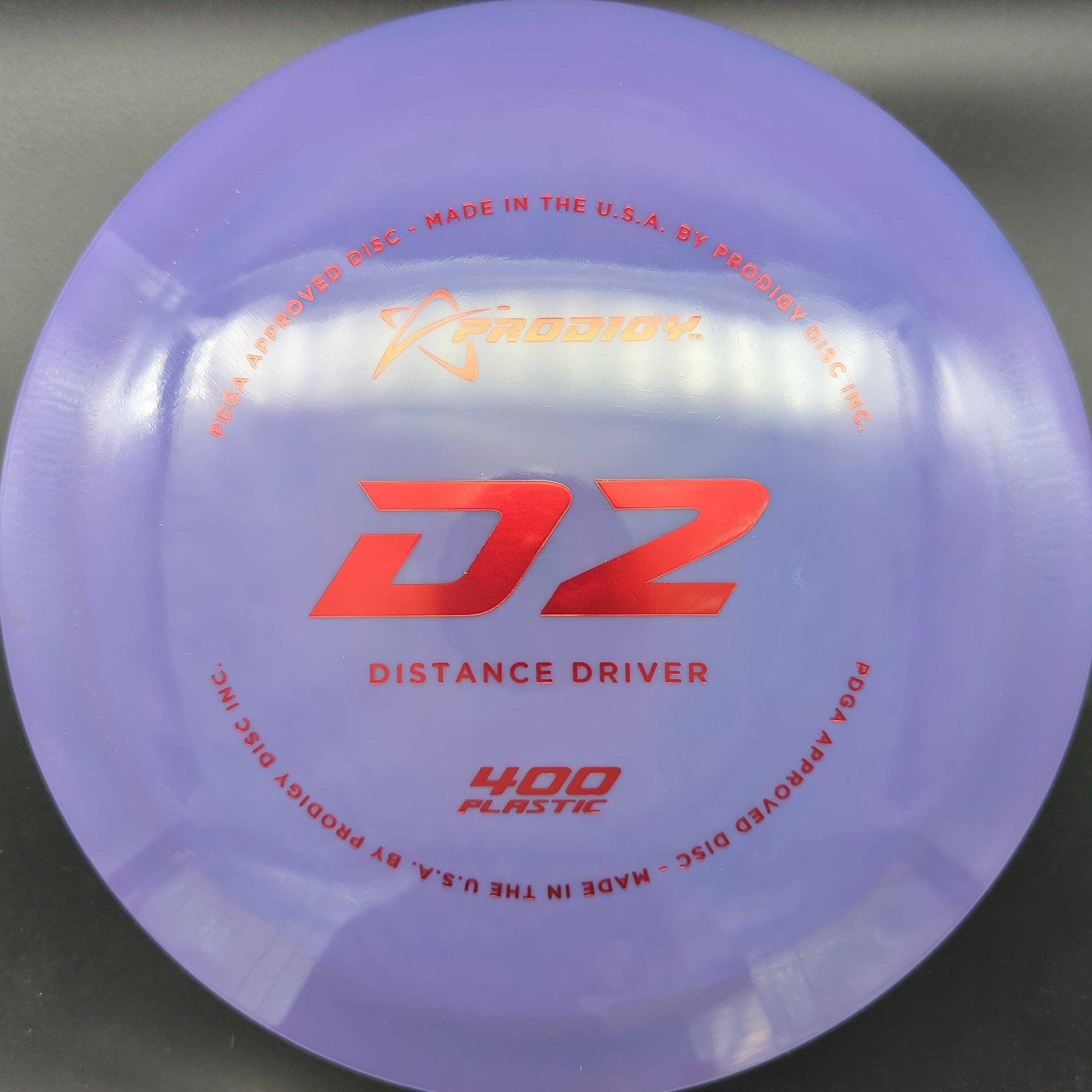Prodigy Distance Driver Purple Red Stamp 174g D2 - 400 Plastic