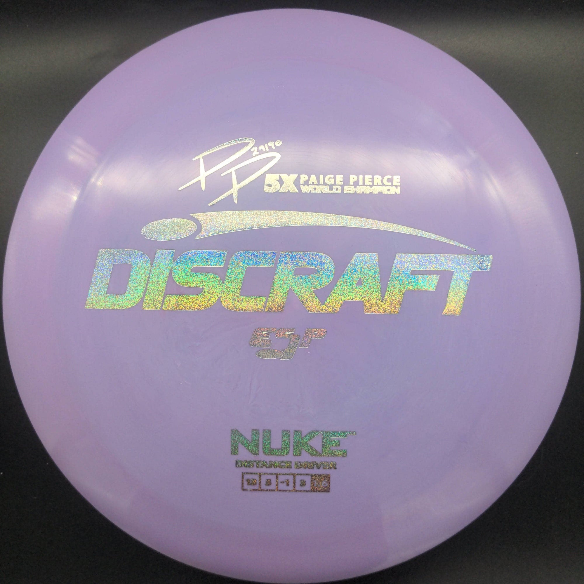 Discraft Distance Driver Purple Silver Glitter Stamp 174g Nuke ESP Paige Pierce