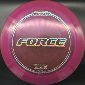 Discraft Distance Driver Purple Silver Shatter Stamp 174g Force, Z Line