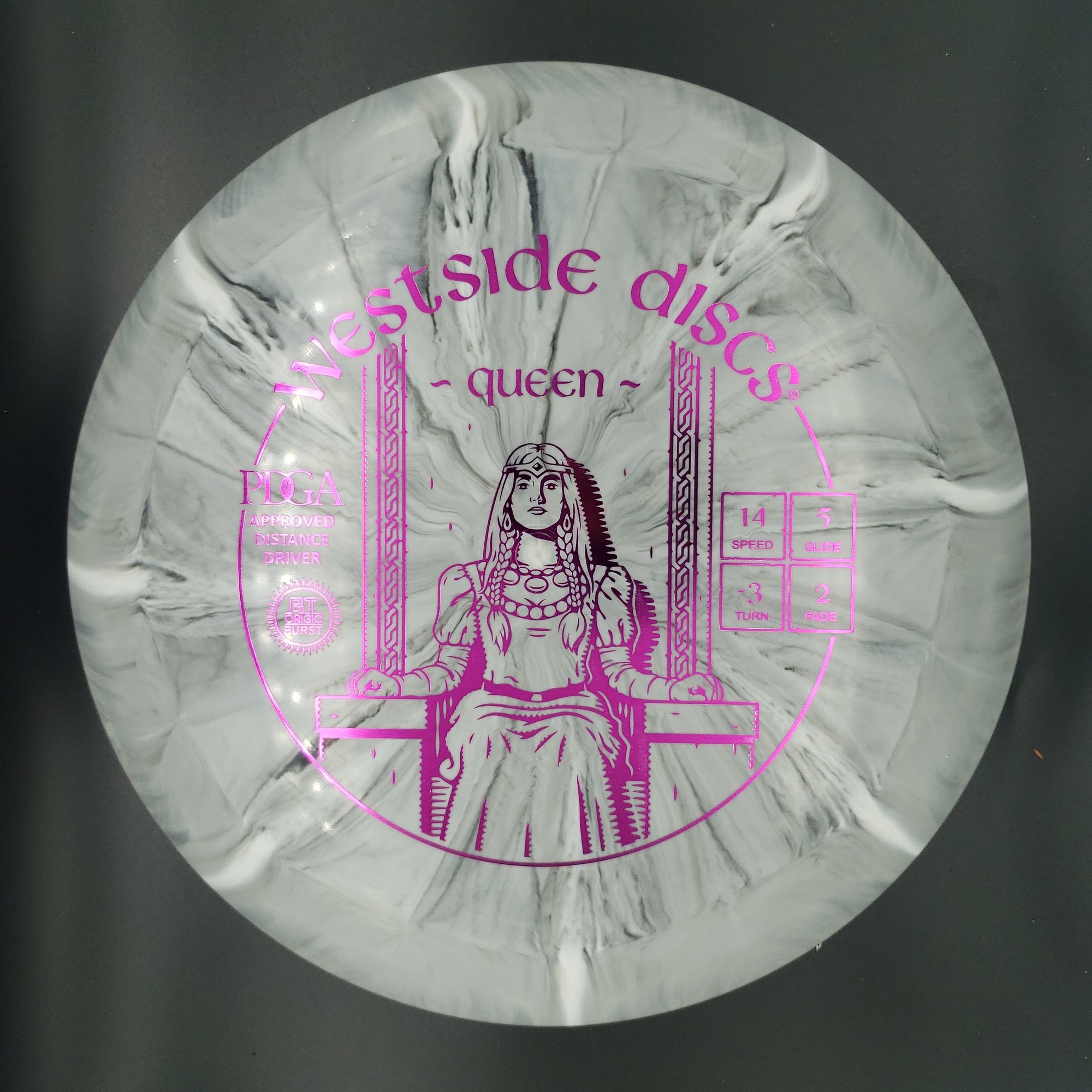 Westside Discs Distance Driver Queen, BT Origio Burst Plastic