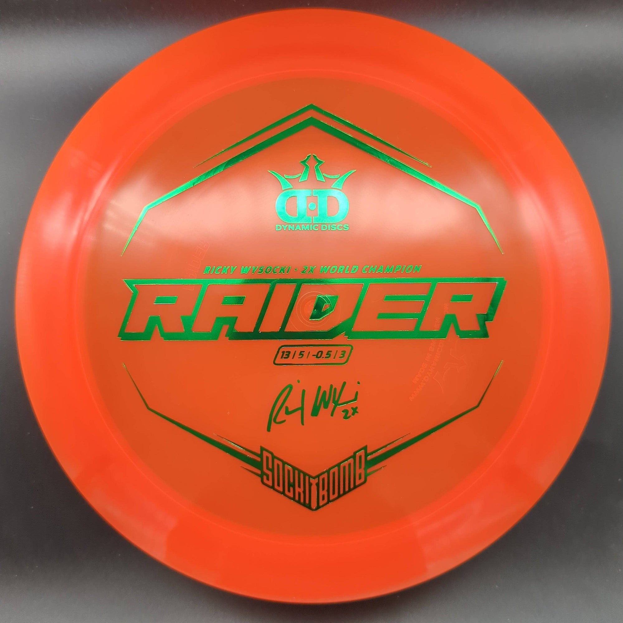 Dynamic Discs Distance Driver Raider, Lucid, Ricky Wysocki