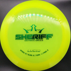 Dynamic Discs Distance Driver Red Blue Stamp 173g Sheriff, Lucid