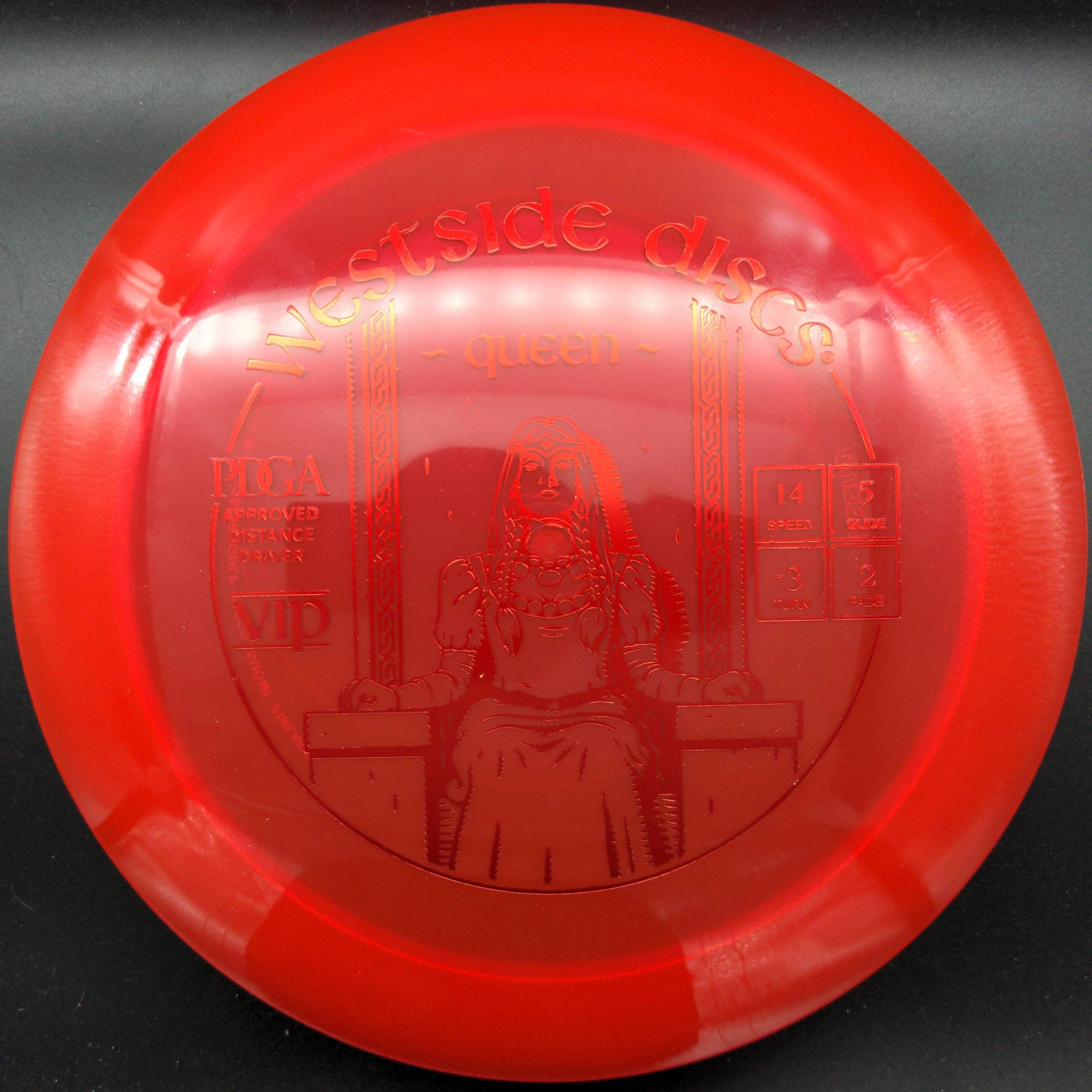 Westside Discs Distance Driver Red Red Stamp 176g Queen, VIP
