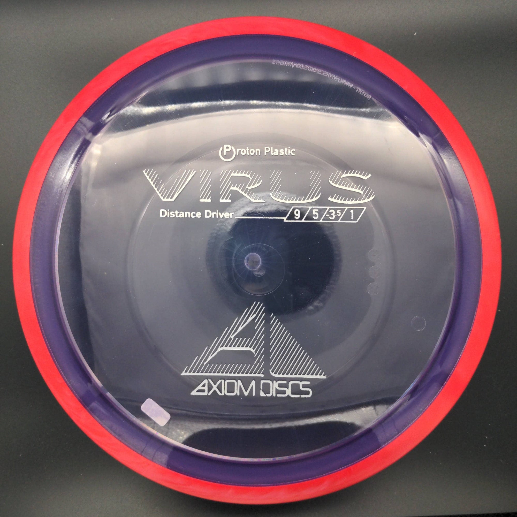 MVP Distance Driver Red Rim Purple Plate 174g Proton Virus