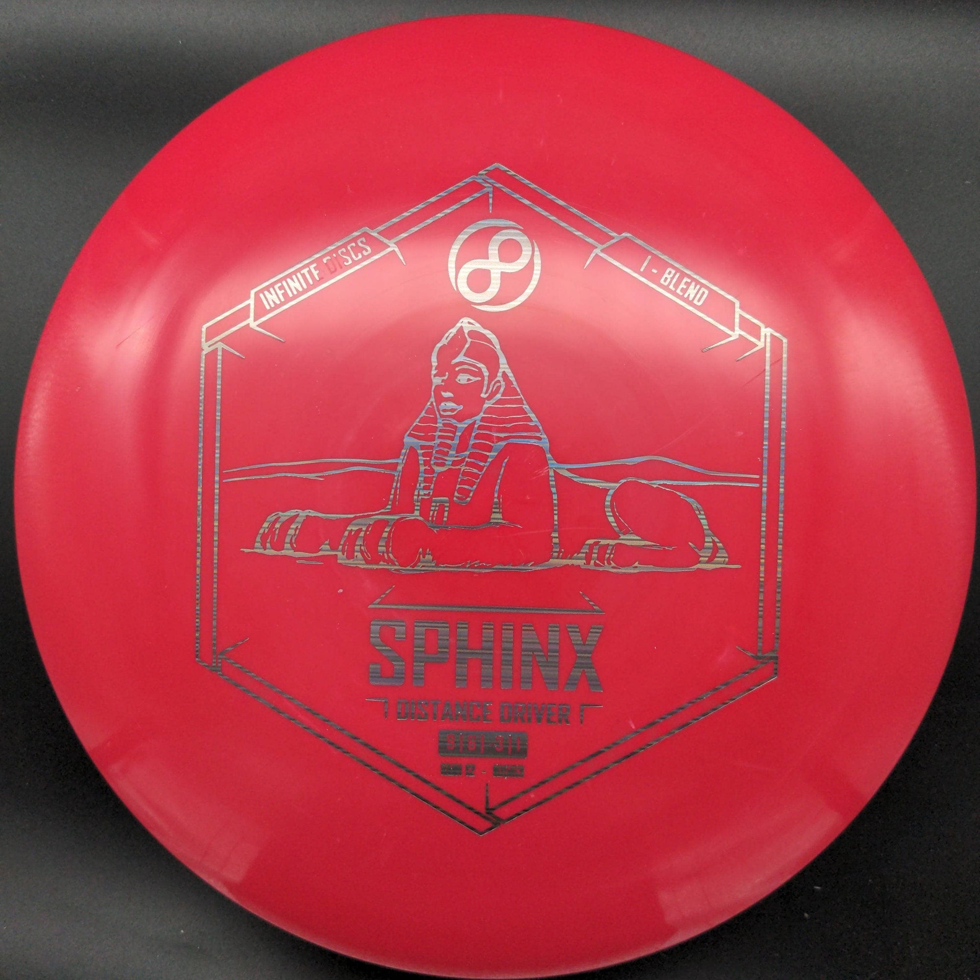 Infinite Discs Distance Driver Red Silver Line Stamp 175g Sphinx, I - Blend