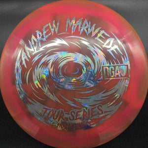 DGA Distance Driver Red Silver Money Stamp 172g Hurricane, Swirl, Andrew Marwede Tour Series 2023