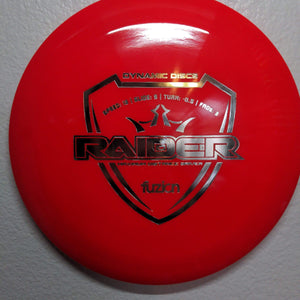 Dynamic Discs Distance Driver Red Silver Stamp 173g Fuzion Raider