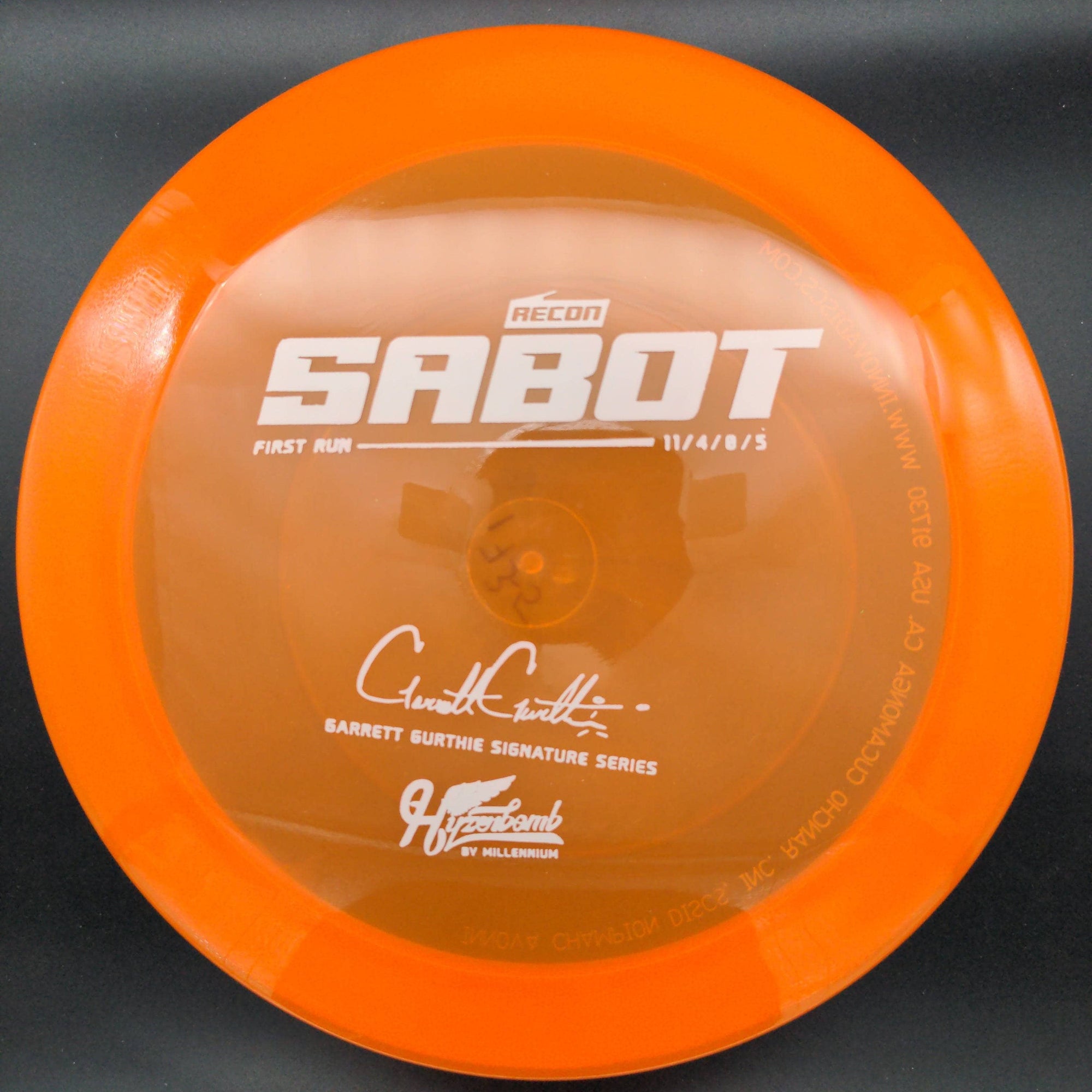 Millennium Discs Distance Driver Sabot, Garrett Gurthie, Hyzerbomb Recon, First Run