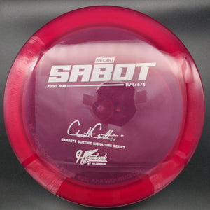 Millennium Discs Distance Driver Sabot, Garrett Gurthie, Hyzerbomb Recon, First Run