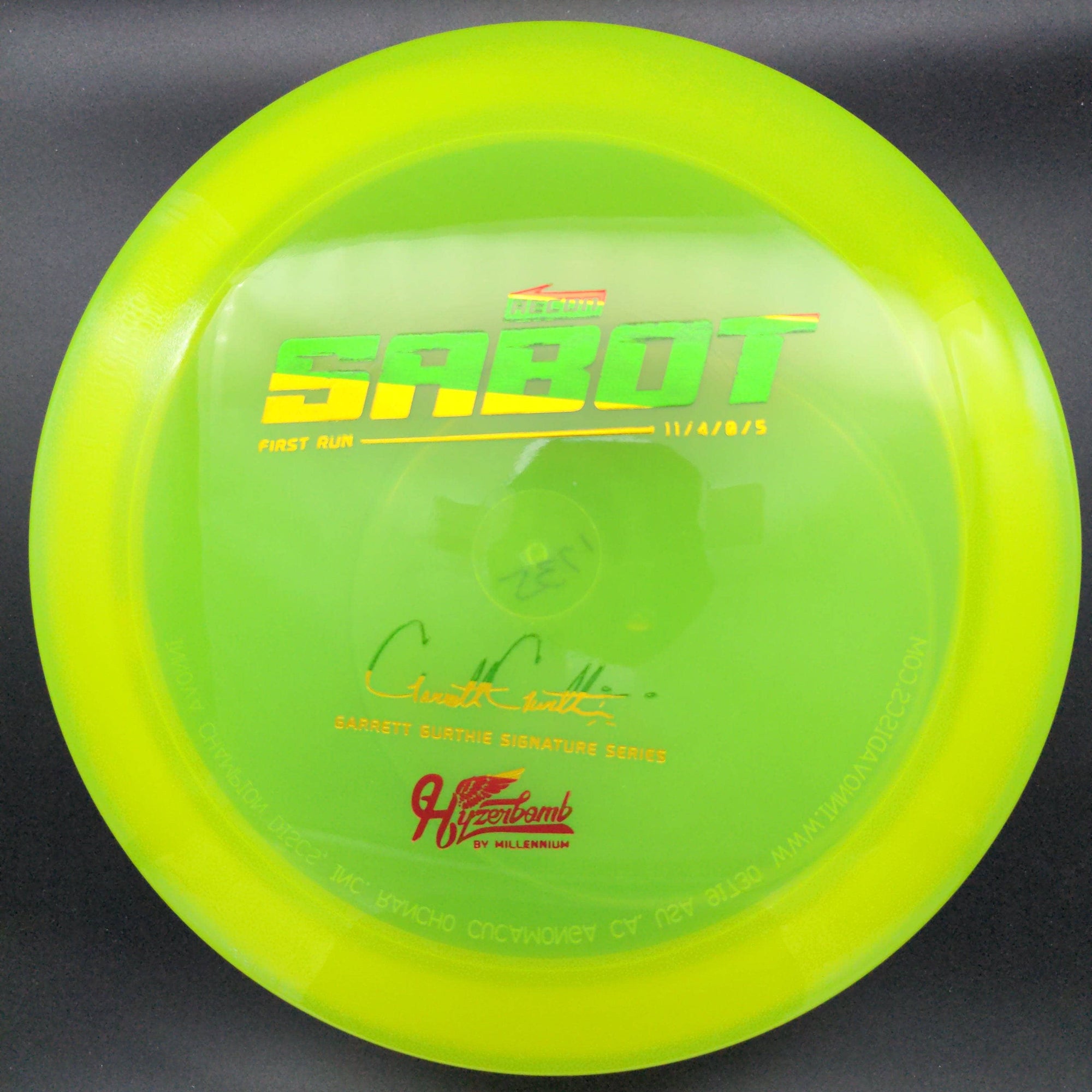 Millennium Discs Distance Driver Sabot, Garrett Gurthie, Hyzerbomb Recon, First Run