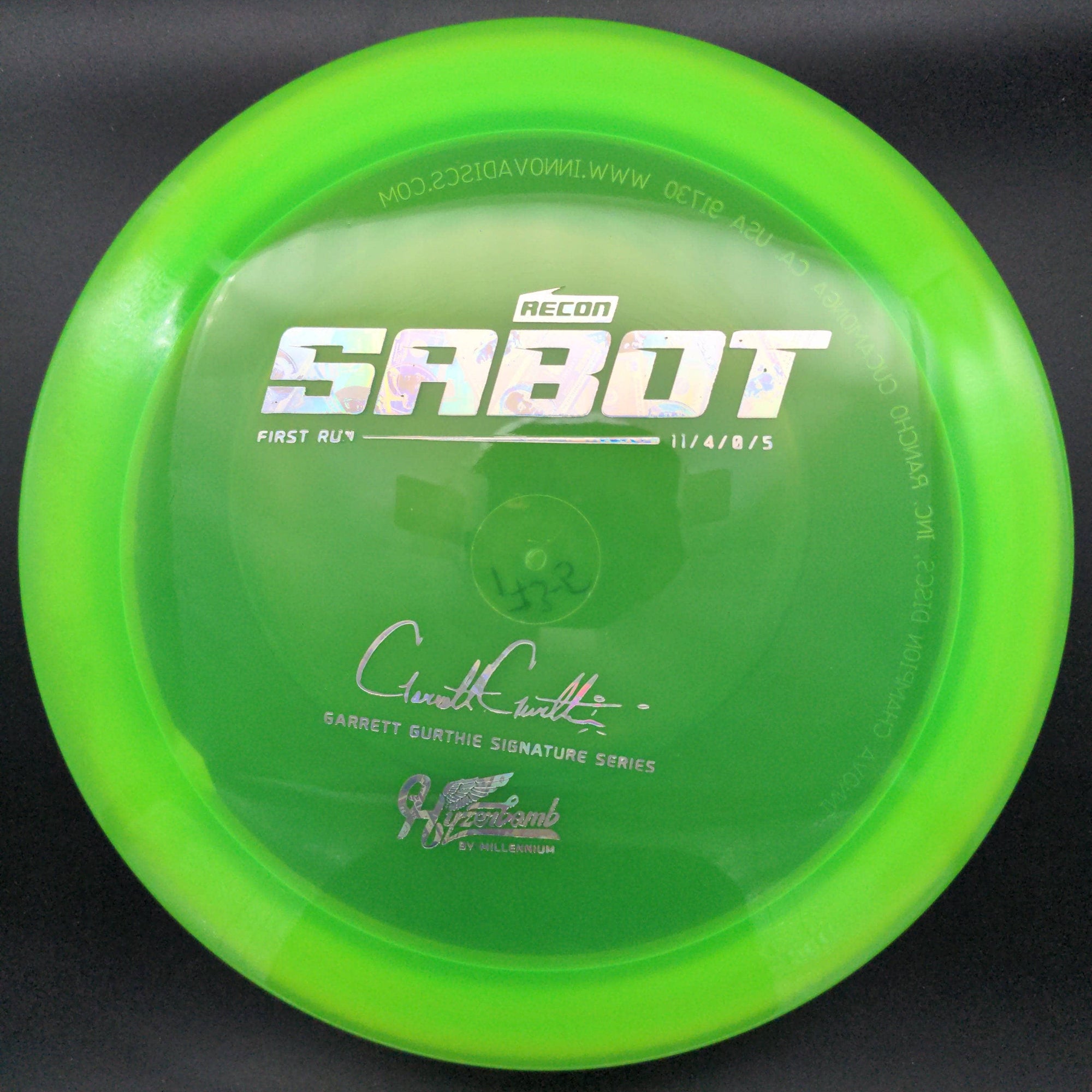 Millennium Discs Distance Driver Sabot, Garrett Gurthie, Hyzerbomb Recon, First Run