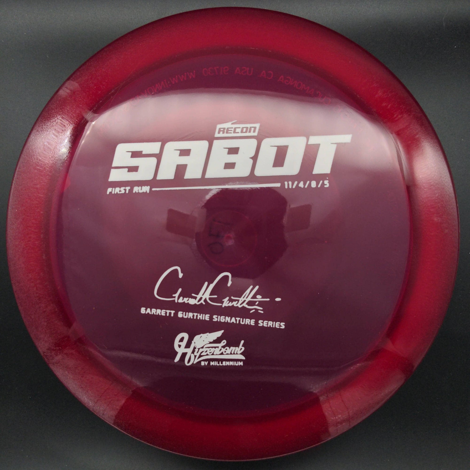 Millennium Discs Distance Driver Sabot, Garrett Gurthie, Hyzerbomb Recon, First Run