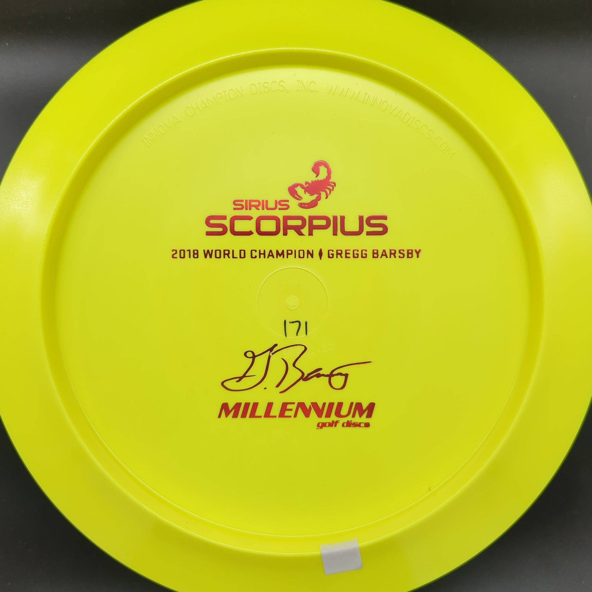 Millennium Discs Distance Driver Scorpius, Sirius - Gregg Barsby