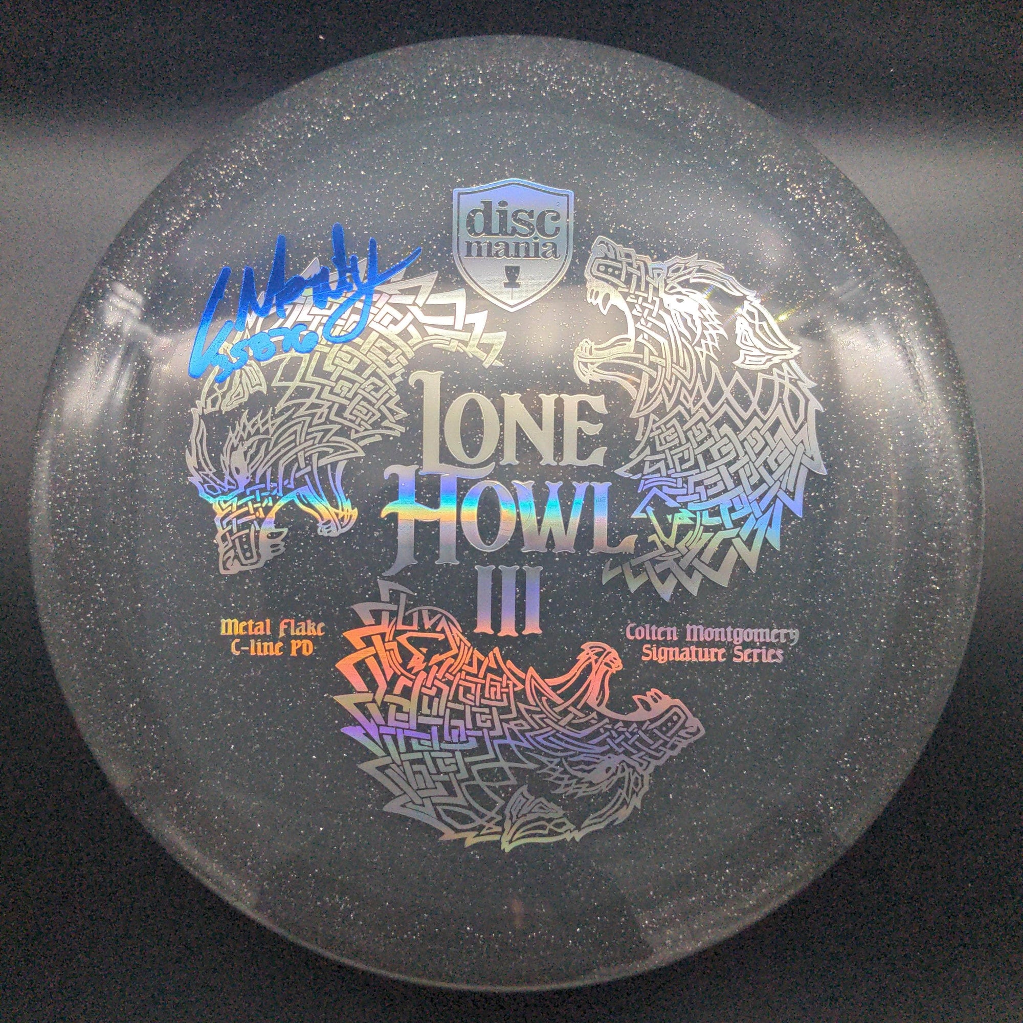 Discmania Distance Driver Stamp Signed Series Colten Montgomery Lone Howl 3, Metal Flake C-line PD
