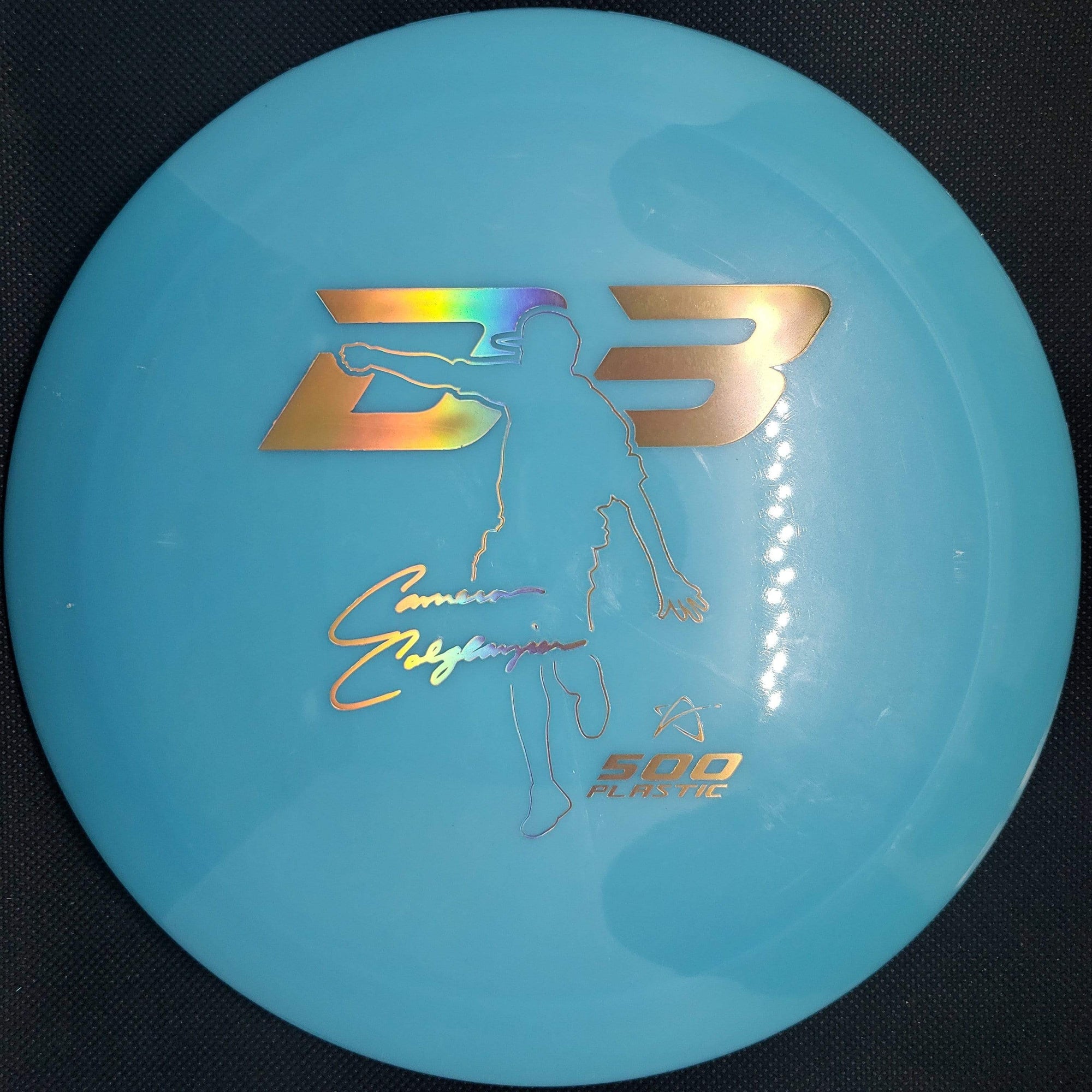 Prodigy Distance Driver Teal Gold/Rainbow Stamp 174g D3 500 Plastic, Cameron Colglazier, Signature Series