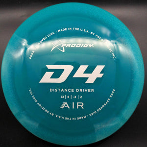 Prodigy Distance Driver Teal White Stamp 162g D4 - Air Plastic