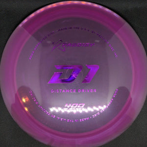 Prodigy Distance Driver Transparent Purple Purple Stamp 174g D1 -  400 Plastic