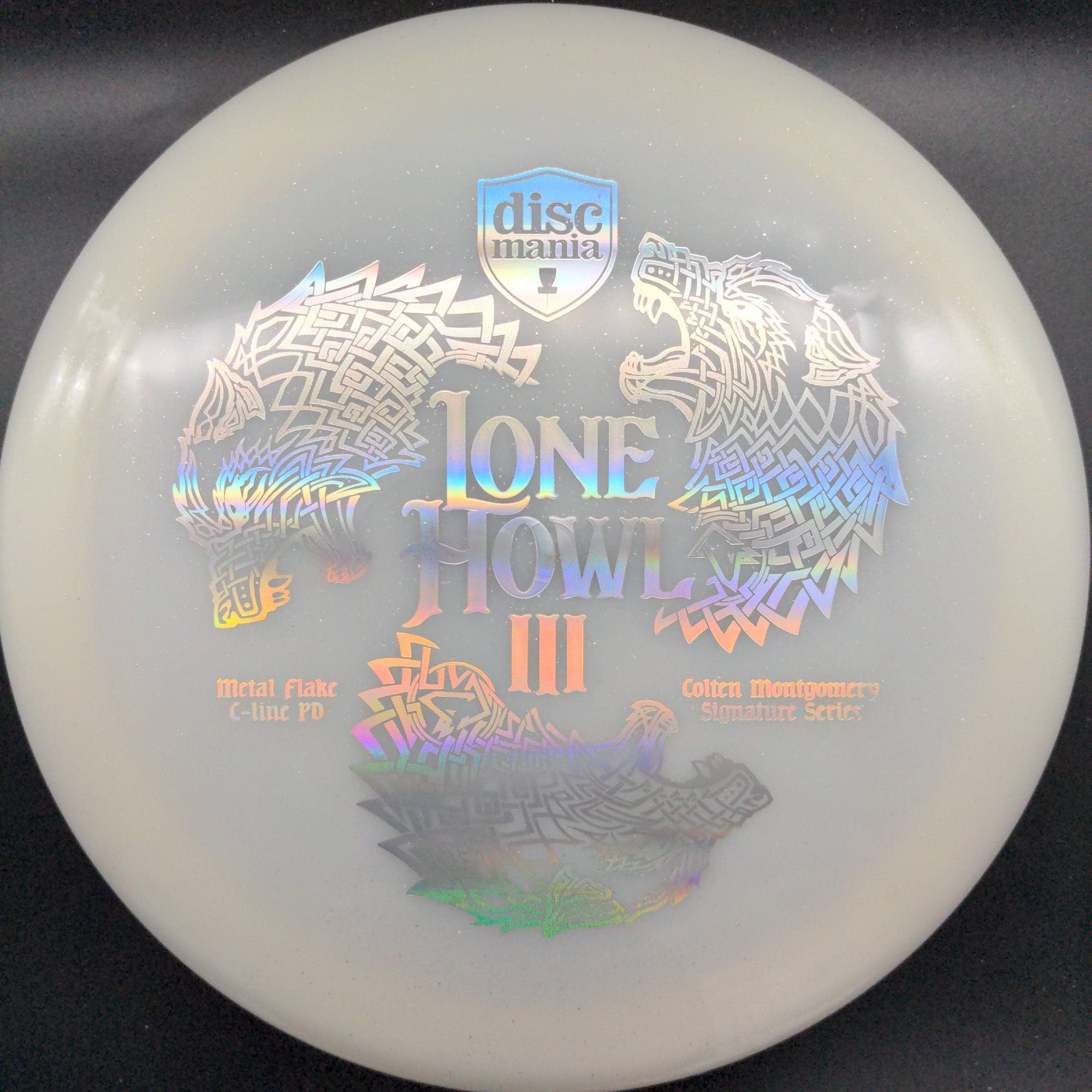 Discmania Distance Driver White Holo Stamp 169g Tour Series Colten Montgomery Lone Howl 3, Metal Flake C-line PD